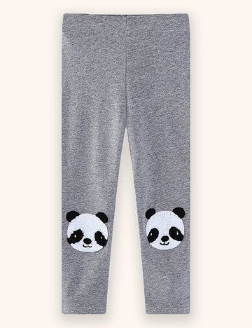 Panda Applique Leggings